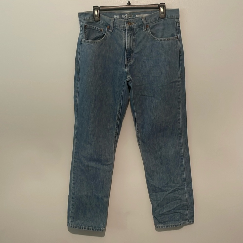 Straight Leg Blue Jeans, Worm but Good Condition